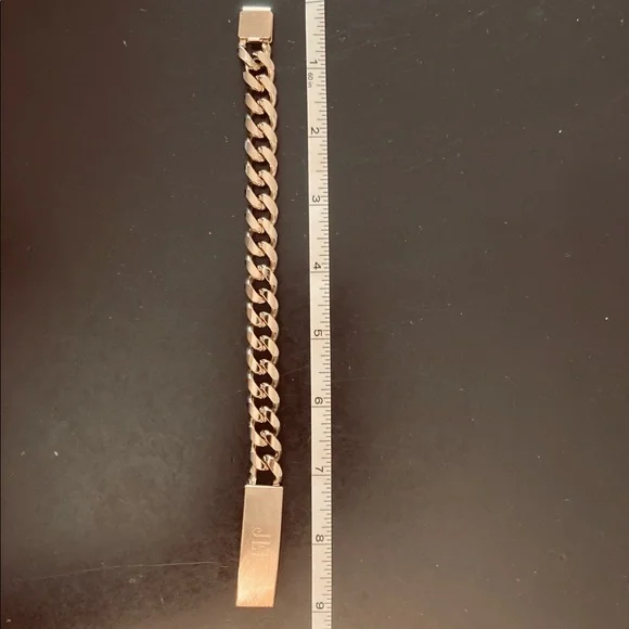 Speidel ID Bracelet Brushed Gold Tone - Picture 12 of 13